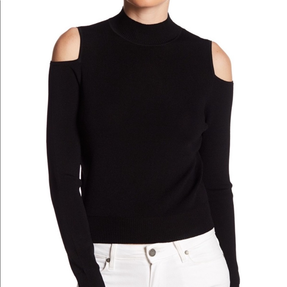 360 Cashmere Melinda Cold Shoulder Sweater Sz S